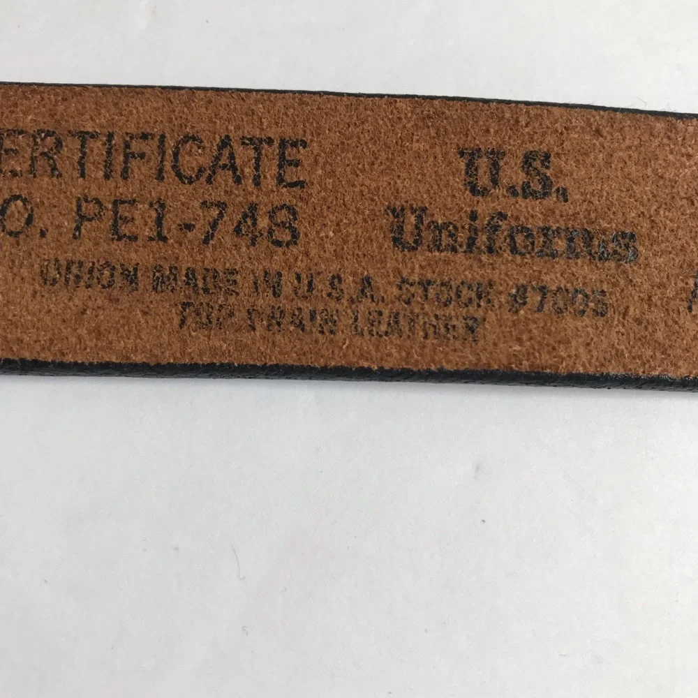 U.S. Uniforms Union Made in USA Black Belt 38